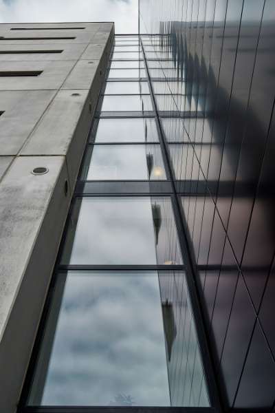 Concrete blocks of flats “glued together” with aluminium profiles, Svanelundsbakken 16-22, 9800 Hjørring